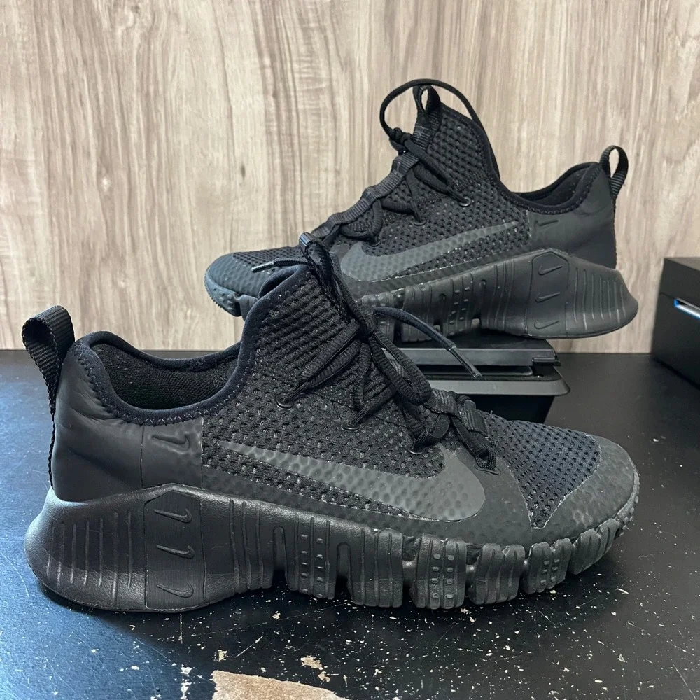 Nike Free Metcon 3 Shoes Mens Size 9.5 Black Weight Training HIIT CJ0861-001